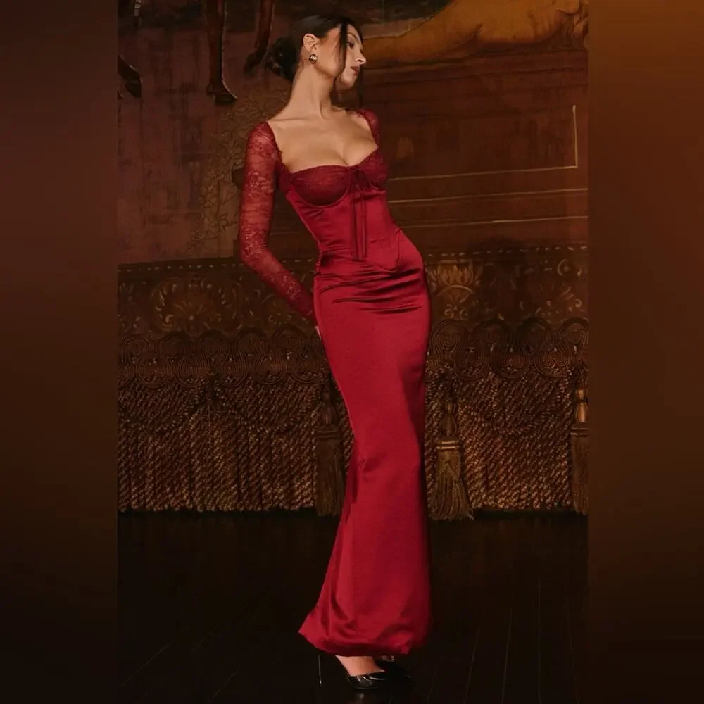 House of CB PERDI Berry Satin Maxi Dress With Corset M PLUS CUP - Picture 2 of 16